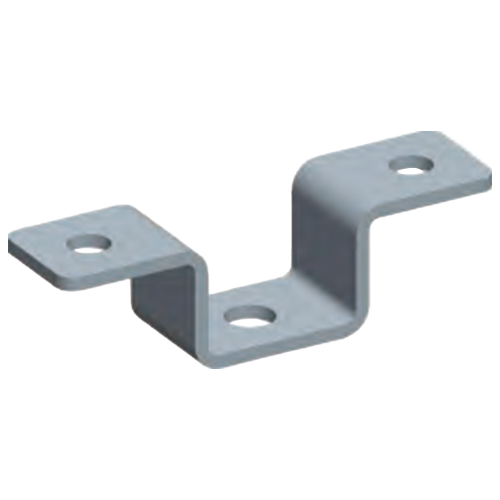 Ceiling bracket for aluminum ladder tray